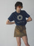 【RESTOCK】CIRCLE CUT-OUT MINI SKIRT -RUSTED BROWN- *Last1